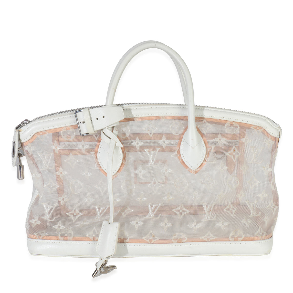 White Monogram Transparence Lockit East West