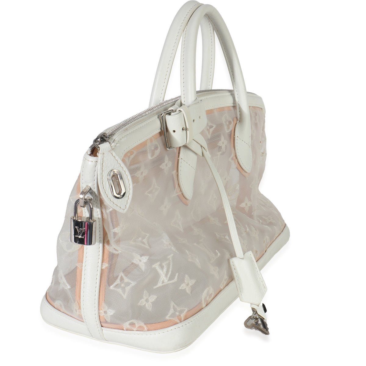White Monogram Transparence Lockit East West