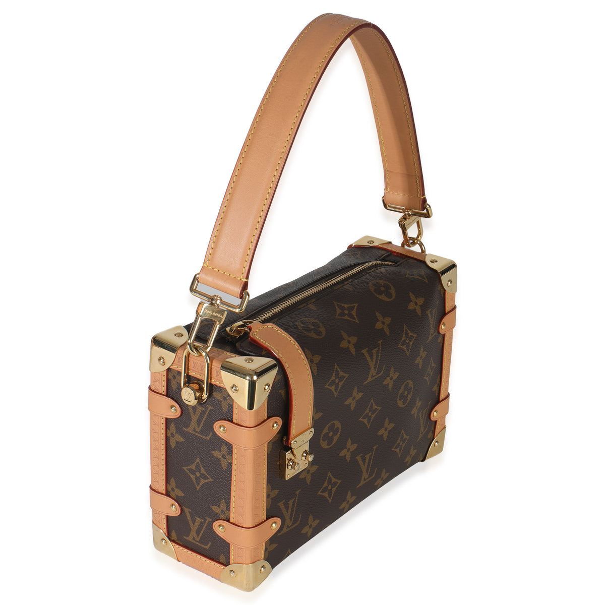 Louis Vuitton Monogram Canvas Side Trunk MM Handbag pv
