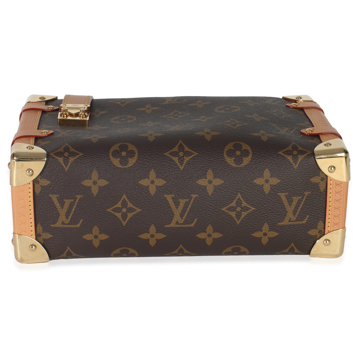 Louis Vuitton Monogram Canvas Side Trunk MM Handbag stamp