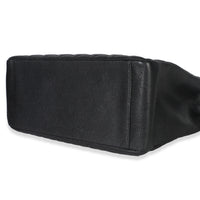 Black Quilted Caviar Grand Shopper Tote