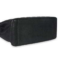 Black Quilted Caviar Grand Shopper Tote