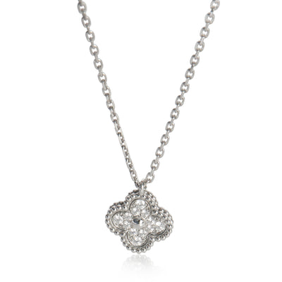 White Gold Diamond Sweet Alhambra Pendant