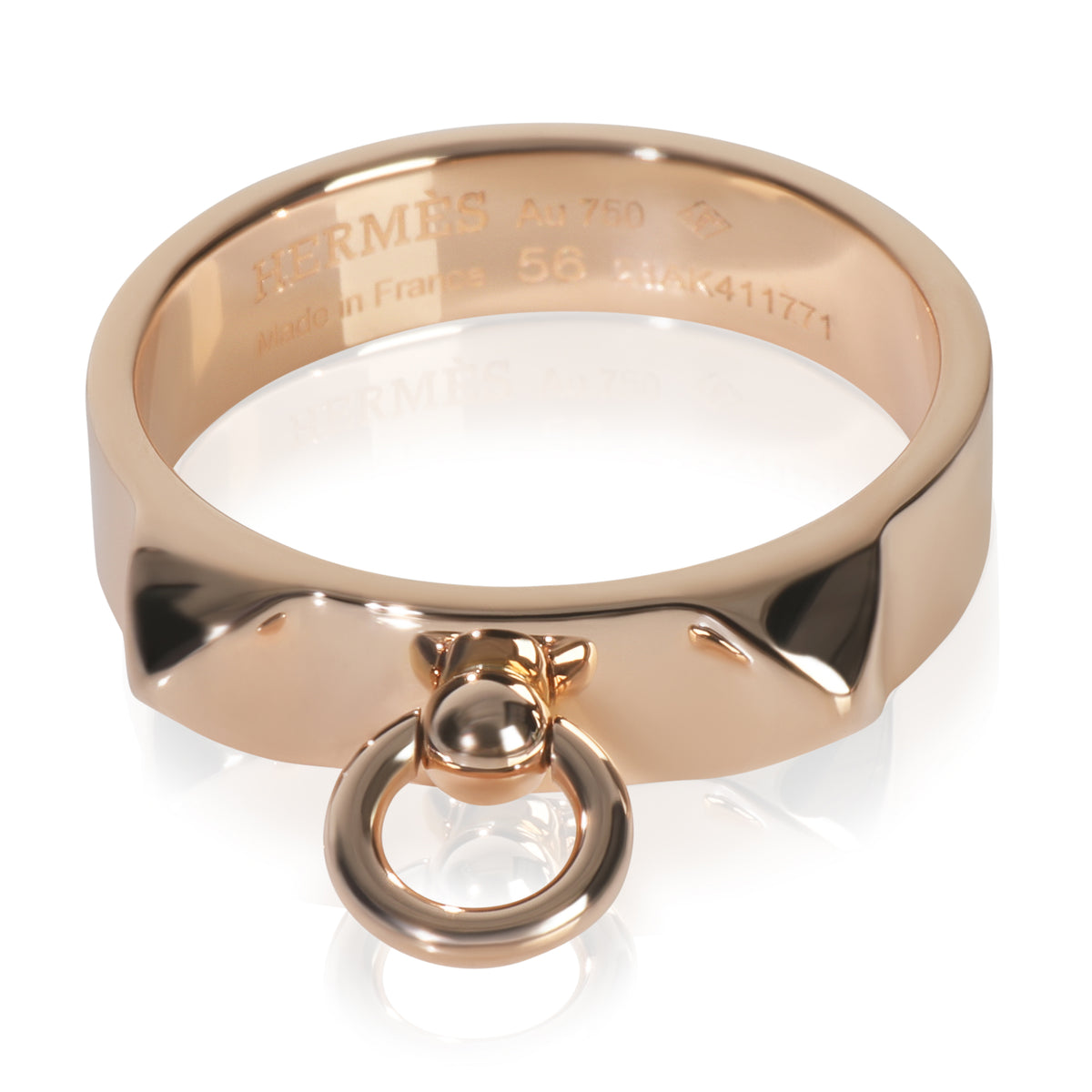 Rose Gold Collier de Chien Ring