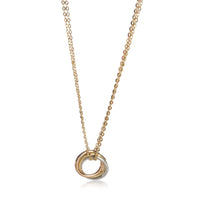 Three Tone Gold  Mini Model Trinity Necklace