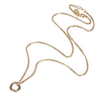 Three Tone Gold  Mini Model Trinity Necklace