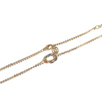 Three Tone Gold  Mini Model Trinity Necklace