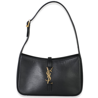 Black Smooth Calfskin Le 5 A 7 Hobo