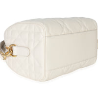 Christian Dior Dusty Ivory Macrocannage Calfskin Dior Groove 20 Bag Handbag clasp