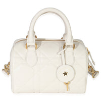 Christian Dior Dusty Ivory Macrocannage Calfskin Dior Groove 20 Bag Handbag fv