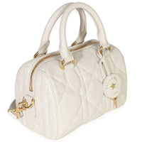Christian Dior Dusty Ivory Macrocannage Calfskin Dior Groove 20 Bag Handbag pv