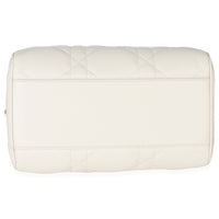 Christian Dior Dusty Ivory Macrocannage Calfskin Dior Groove 20 Bag Handbag stamp