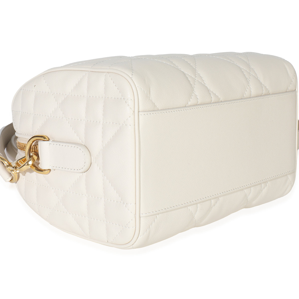 Christian Dior Dusty Ivory Macrocannage Calfskin Dior Groove 20 Bag Handbag clasp