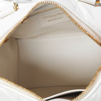 Dusty Ivory Macrocannage Calfskin Dior Groove 20 Bag
