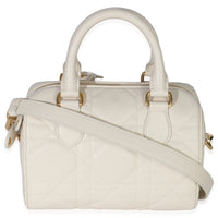 Dusty Ivory Macrocannage Calfskin Dior Groove 20 Bag