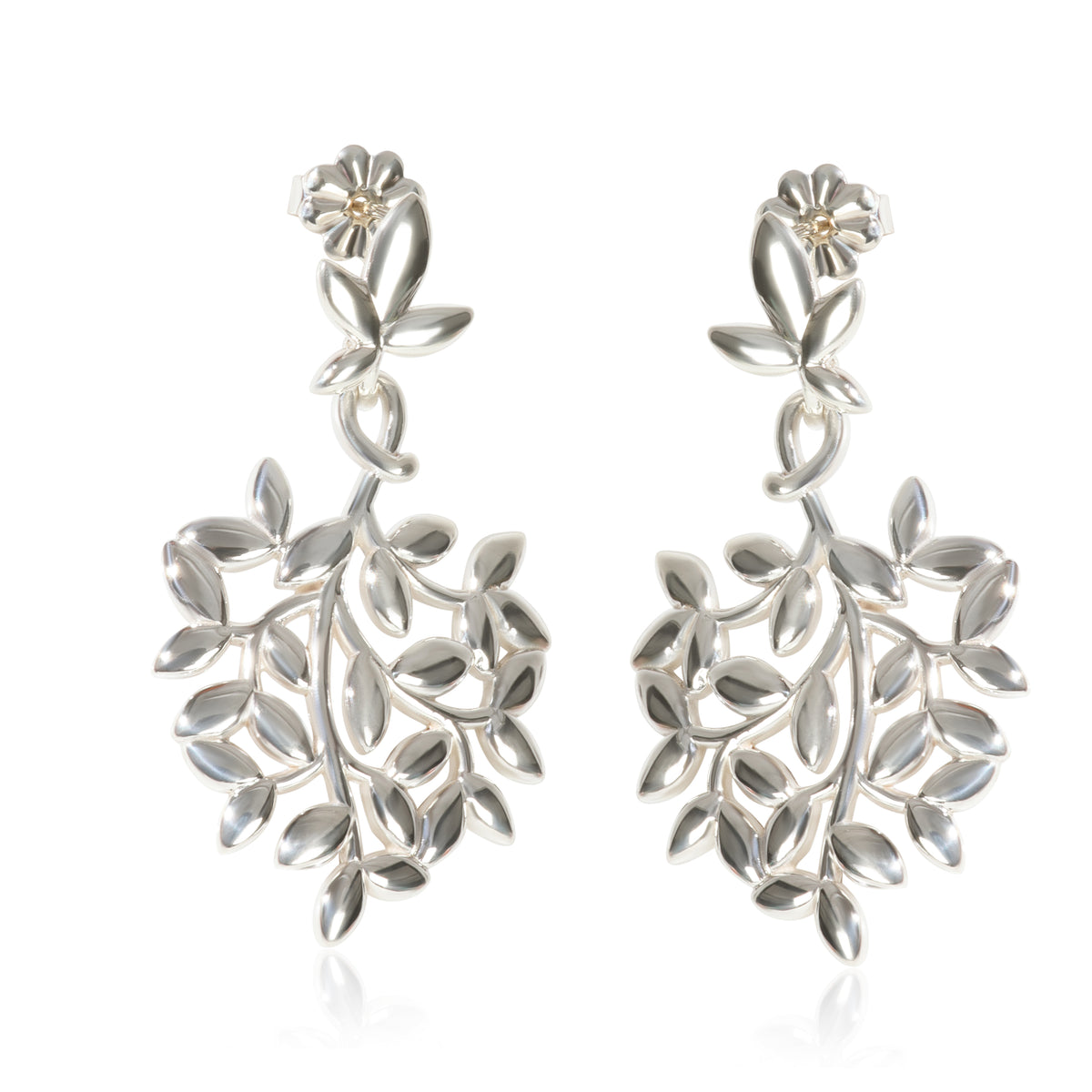 Sterling Silver  Paloma Picasso Olive Leaf Earrings