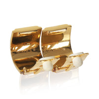Gold-Plated  Enamel Clip On Earrings