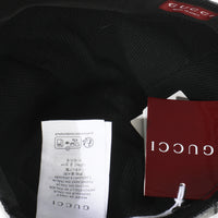Black Grey GG Wool Baseball Hat XL
