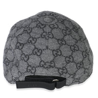 Black Grey GG Wool Baseball Hat XL