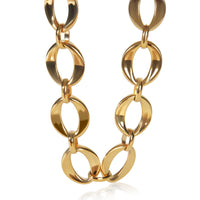 Gold-Plated  Vintage Oval Link Choker Necklace