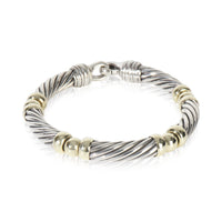 Yellow Gold & Sterling Silver  Metro Cable Bracelet