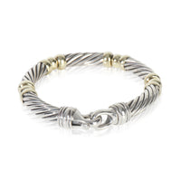 Yellow Gold & Sterling Silver  Metro Cable Bracelet