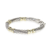 Yellow Gold & Sterling Silver  Metro Cable Bracelet