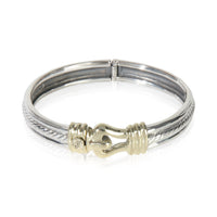 Yellow Gold & Sterling Silver  Vintage Buckle Bracelet