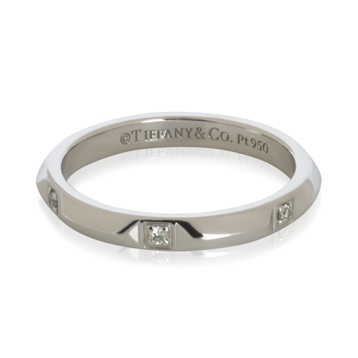 Platinum Diamond Tiffany True Band