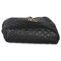Black Quilted Lambskin Maxi Icare Shopping Tote