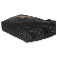 Black Quilted Lambskin Maxi Icare Shopping Tote