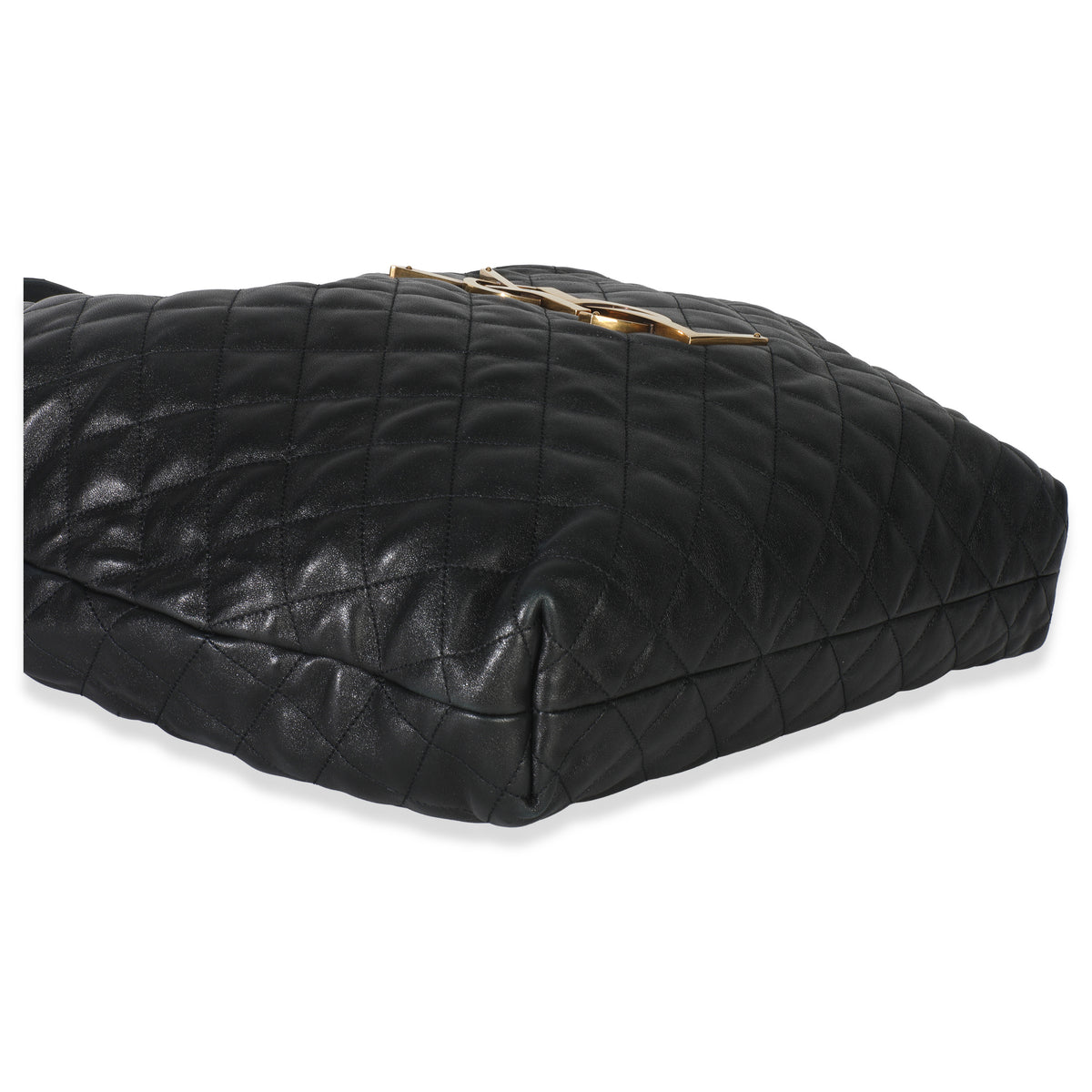 Black Quilted Lambskin Maxi Icare Shopping Tote