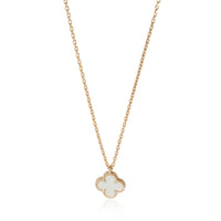 Yellow Gold Mother Of Pearl Sweet Alhambra Pendant