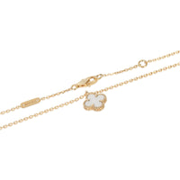 Yellow Gold Mother Of Pearl Sweet Alhambra Pendant