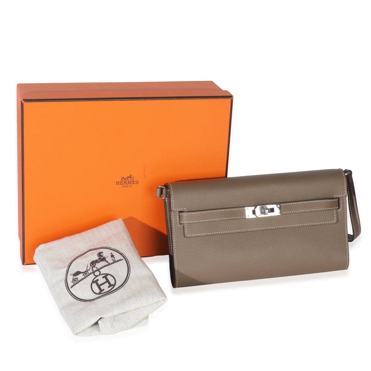 Etoupe Evercolor Kelly Wallet To Go PHW