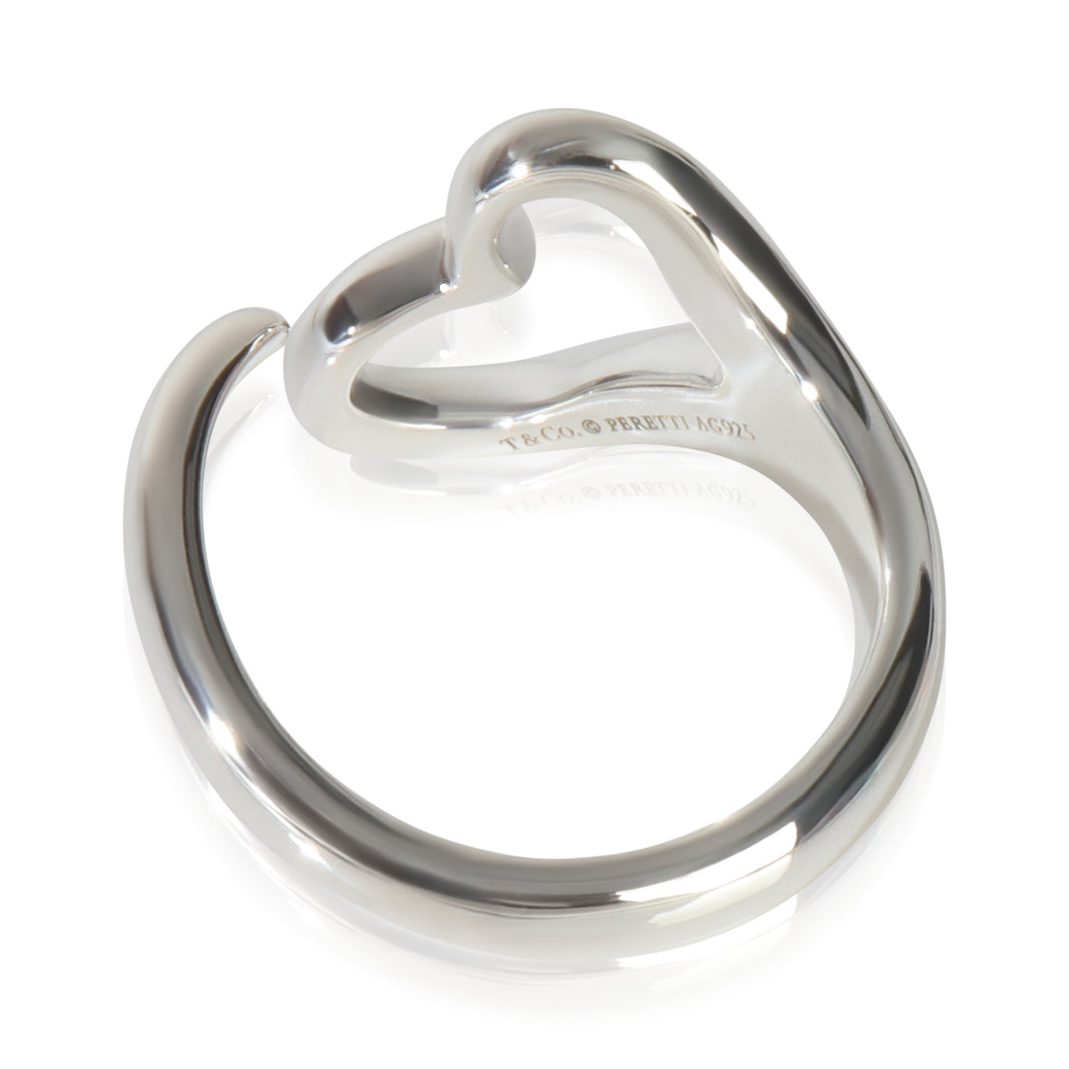 Sterling Silver  Elsa Peretti Open Heart Ring