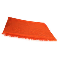 Orange Vif Cashmere Silk New Libris Stole