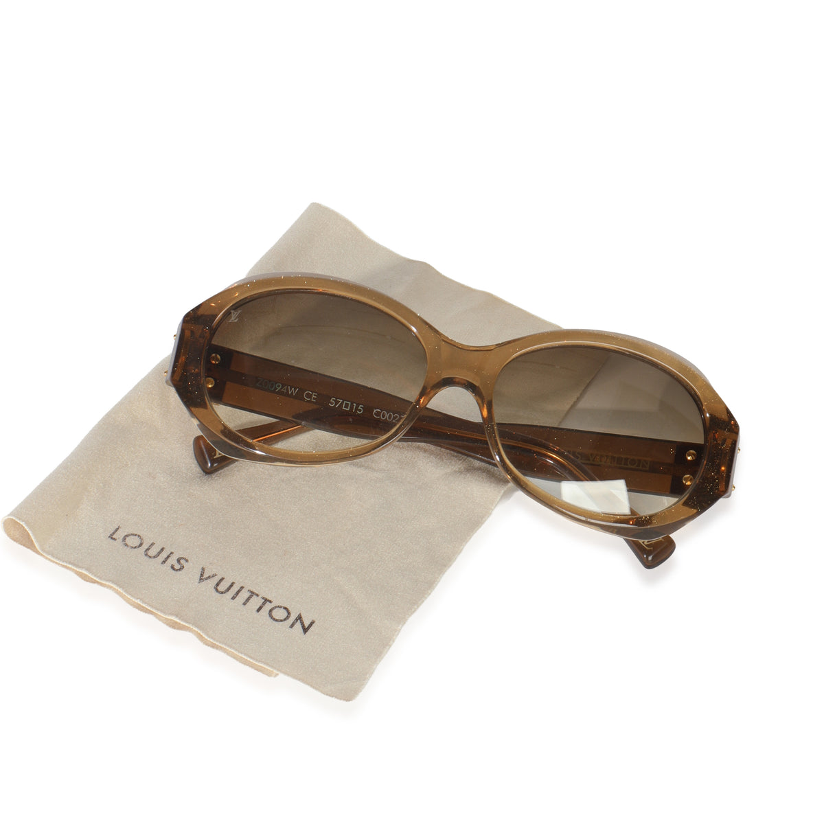 Brown Glitter Acetate Soupcon Sunglasses