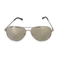 Silver Metal Mirror Lens CC Aviator Sunglasses