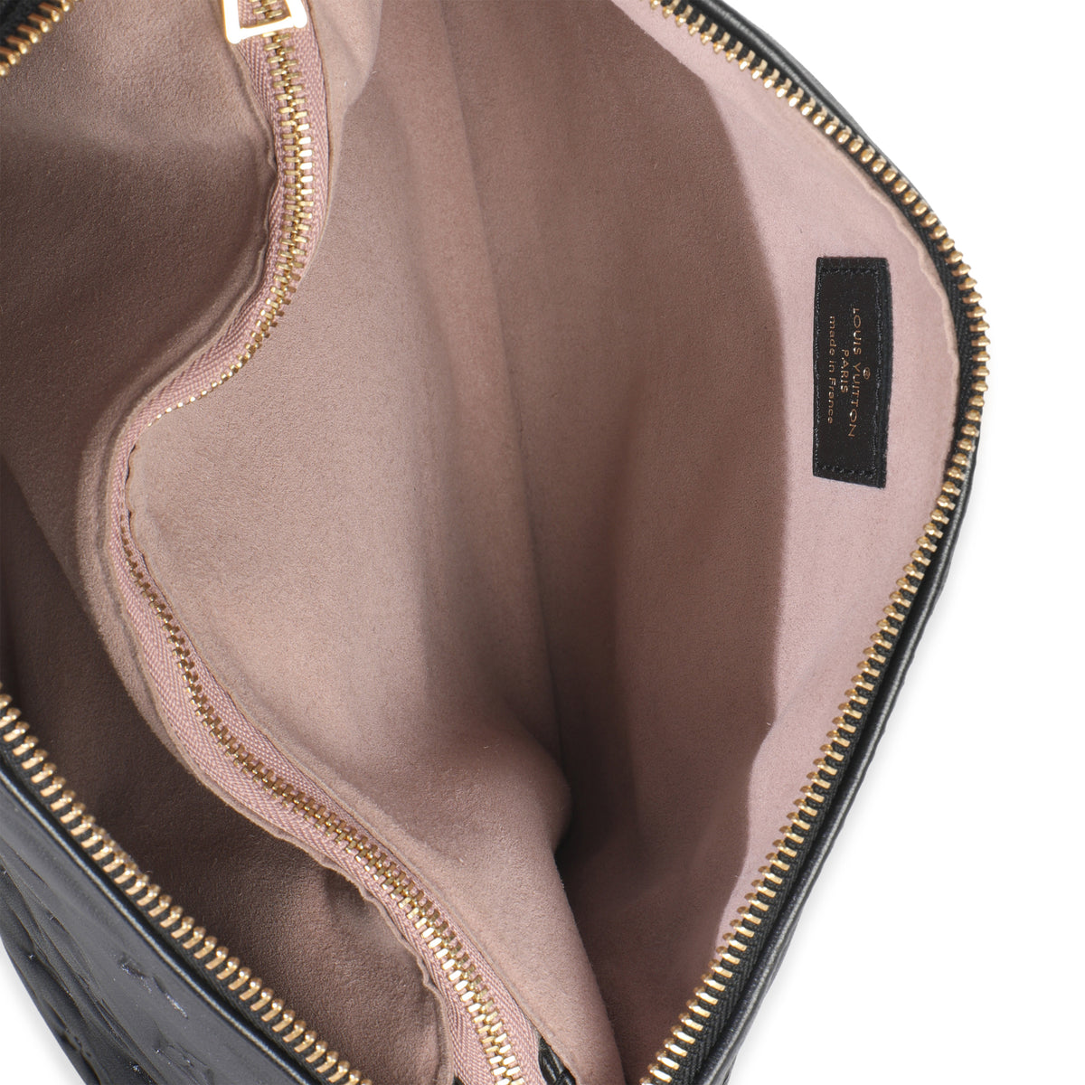 Louis Vuitton Black Monogram Embossed Lambskin Coussin PM Handbag ad1