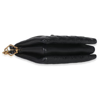 Louis Vuitton Black Monogram Embossed Lambskin Coussin PM Handbag stamp