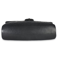 Black Quilted Calfskin Medium Burgundy Rocks Flap Bag