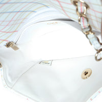 Chanel White Multicolor Calfskin Tweed Print Mini Rectangular Flap Bag Handbag ad1