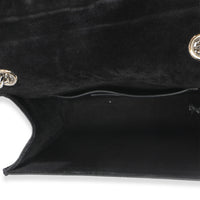 Black Crocodile Embossed Small Classic Monogram Kate Tassel
