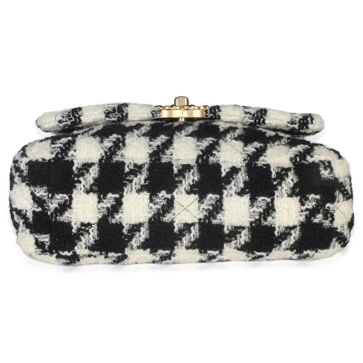 Black White Tweed Small Chanel 19 Flap Bag