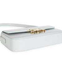 Blue Grey Shiny Calfskin Claude Triomphe Shoulder Bag