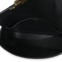 Black Shiny Calfskin Claude Triomphe Shoulder Bag