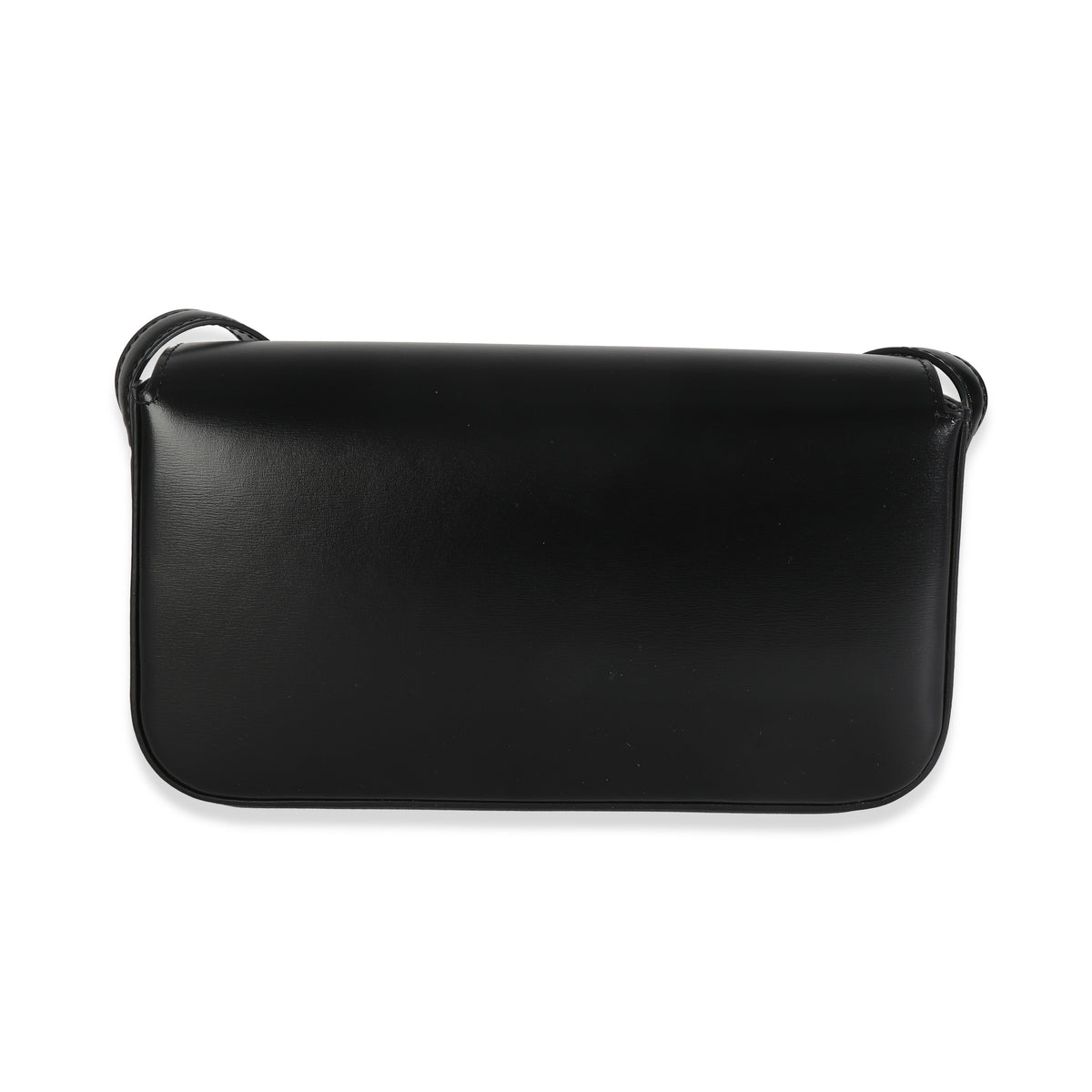 Black Shiny Calfskin Claude Triomphe Shoulder Bag