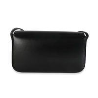 Black Shiny Calfskin Claude Triomphe Shoulder Bag