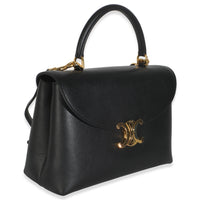 Black Supple Calfskin Medium Nino Bag